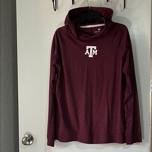 Texas A&M Men's T-Shirt Hoodie. Light Weight